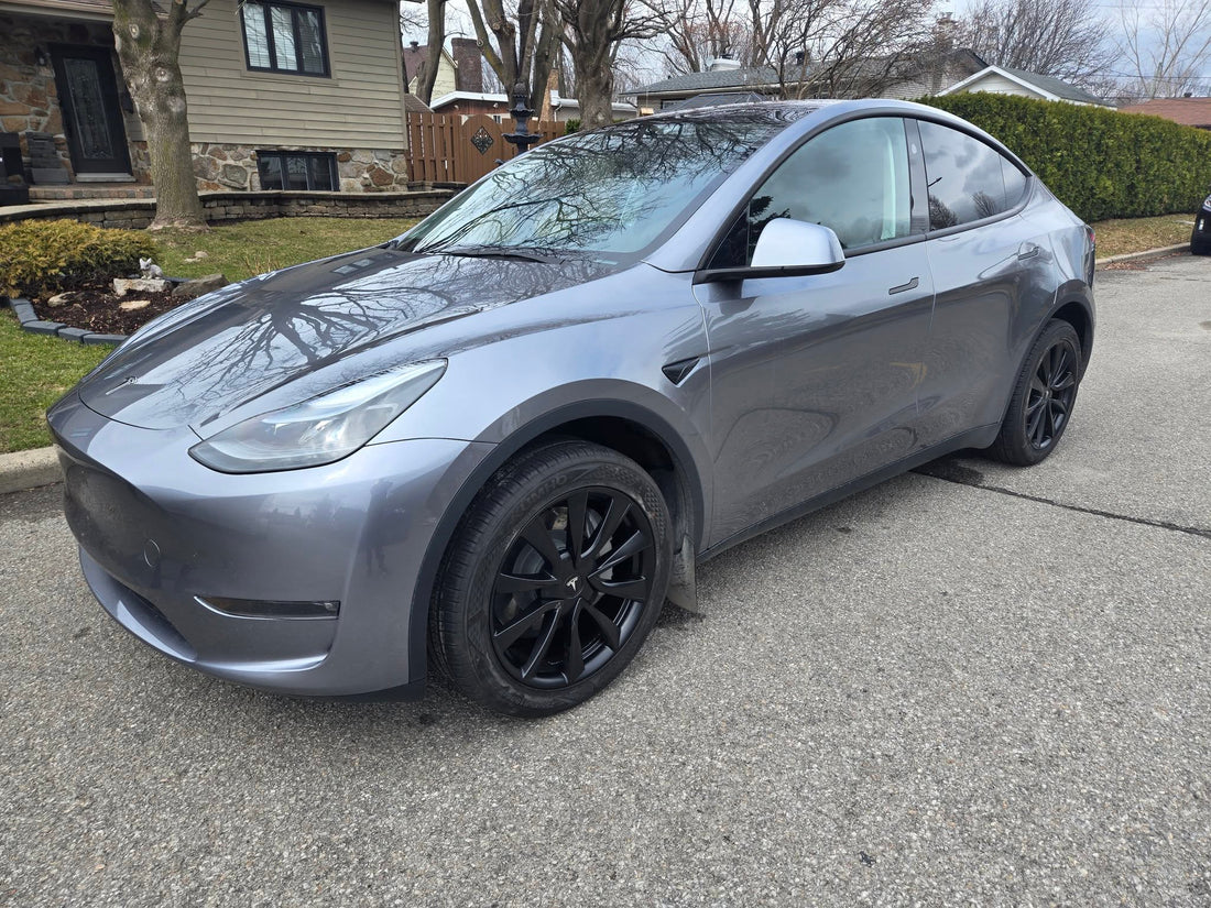 Tesla Model Y 2024 — Mags Replica R214 Noir Satiné 19 pouces