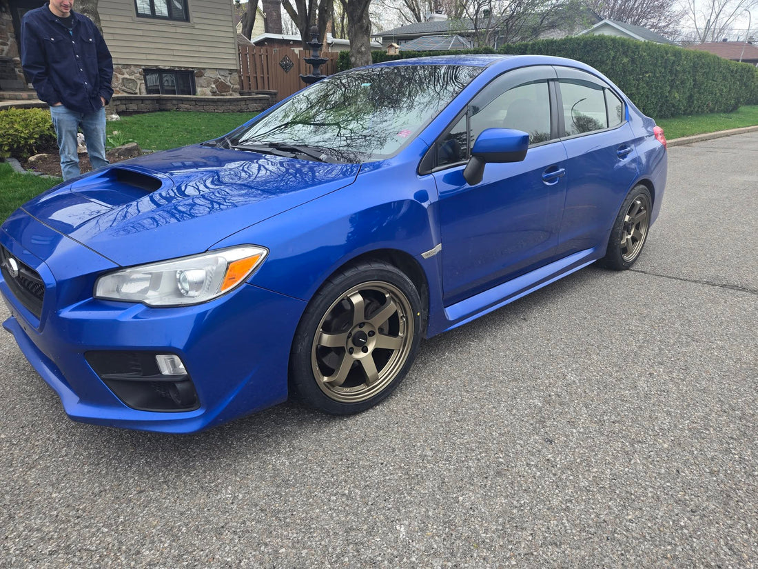 Subaru WRX 2021 — Mags Avid1 AV-06 Bronze 18" sur Firestone Indy500