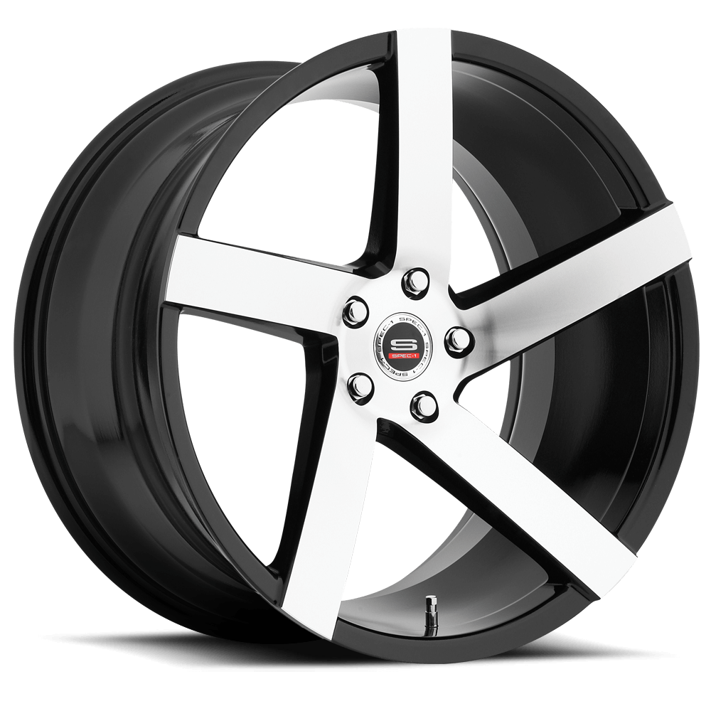 Spec-1 Racing SPM-80 22x9 5x115 offset 15 cb 74.1 Gloss Black Machined