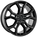 REPLICA 419 Noir lustré 20x8.5  5x114.3  Offset: 45  Hub: 70.5  Charge: 900kg  Back: 6.522"