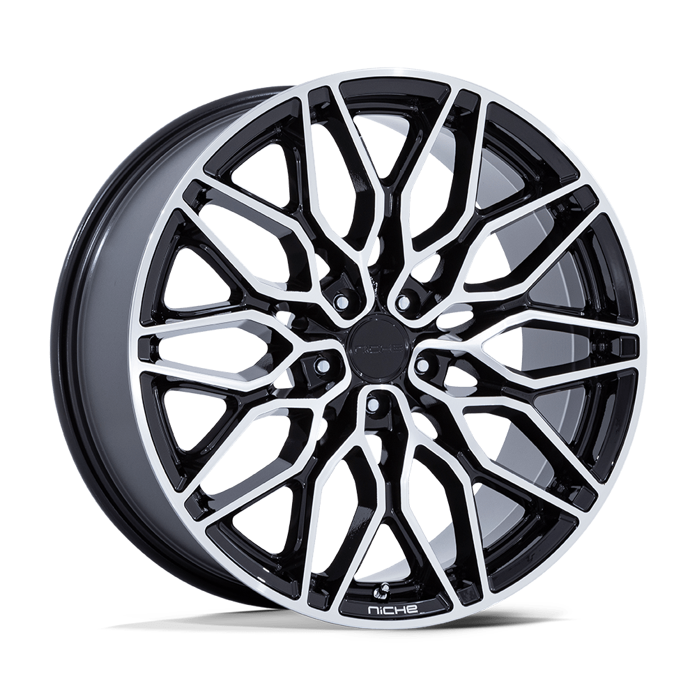 Niche Calabria 5 Gloss Black Machined 22x10.5 ET18 5x115 CB72.6
