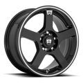 Motegi MR116 FS5 Matte Black w/ Red Stripe 15x6.5 ET40 4x100/4x114.3 CB72.6