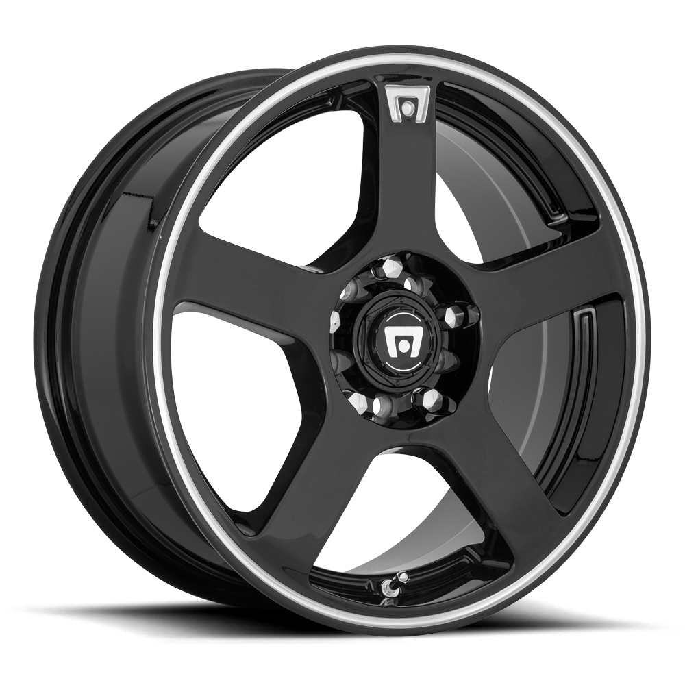 Motegi MR116 FS5 Matte Black w/ Red Stripe 15x6.5 ET40 4x100/4x114.3 CB72.6