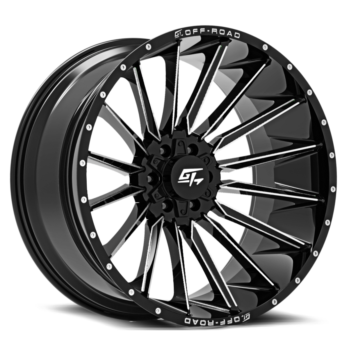 STARK 20x9 8x165.1/8x170 12 Gloss Black Milled