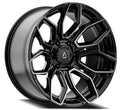 20x10 5x127 ET-18 CB71.5 ARENA COBRA GLOSS BLACK MACHINED FACE