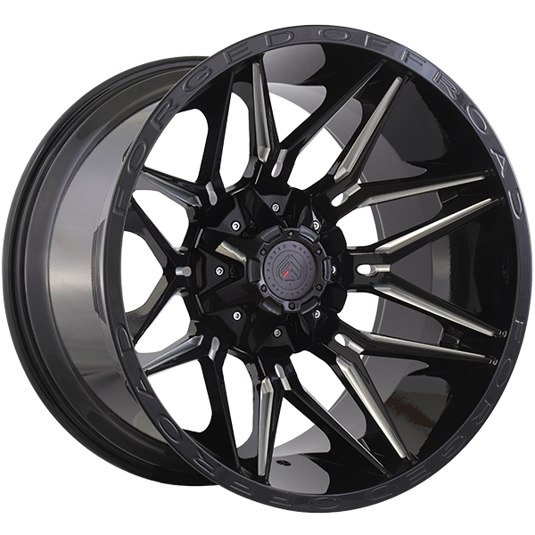 Ruffino XR111 Noir lustré - Rebord usiné 20x12  6x135/6x139.7  Offset: -44  Hub: