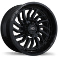 Fast HD D-STRUCT Gloss Black with Grey Milling 20x10 -15 6x135mm 87.1mm