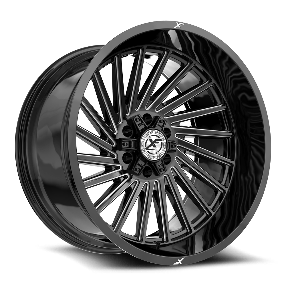 XF-239 20x9 5x127/5x139.7 12 Gloss Black Milled