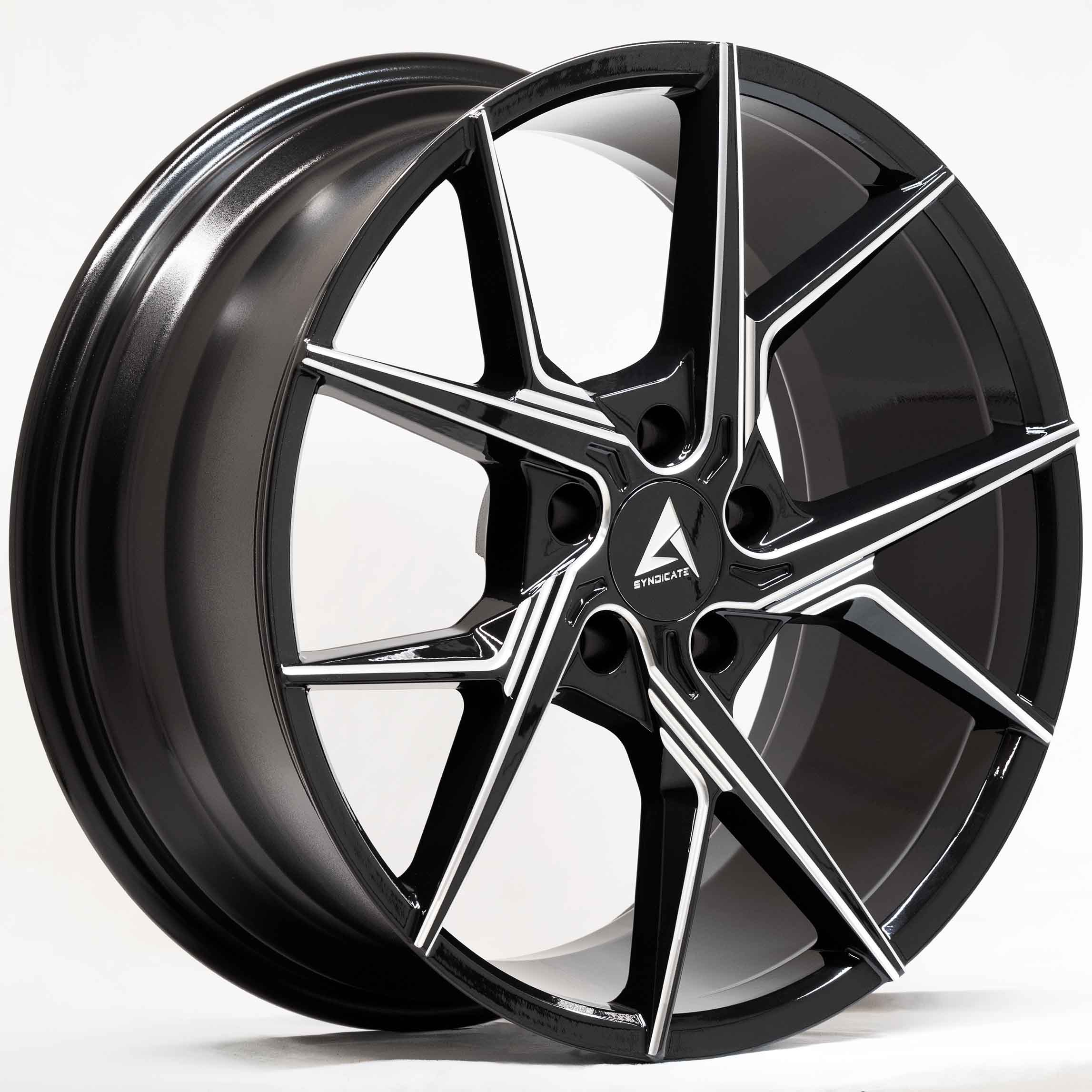 Armed Syndicate PHANTOM 74.1 18x8 5x120 35 GLOSS BLACK MILLED