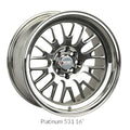 XXR 531 PLATINUM  17x8      ET: 35       73.1  Conique    5X100 5X114.3