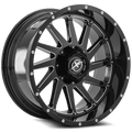 XF OFFROAD XF-216 20x9 5x127/5x139.7 12 Gloss Black Milled