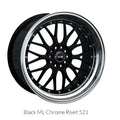 XXR 521 Black / ML  18x8.5      ET: 35       73.1  Conique    5X100 5X114.3