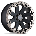 BLACK RHINO WARLORD  MATTE BLACK W/ MACHINED DARK TINT  17x9     -12      71,5