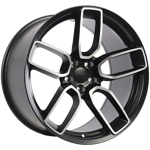 REPLICA 348 Noir satin - Façade machinée 20x9.5  5x115  Offset: 15  Hub: 71.5