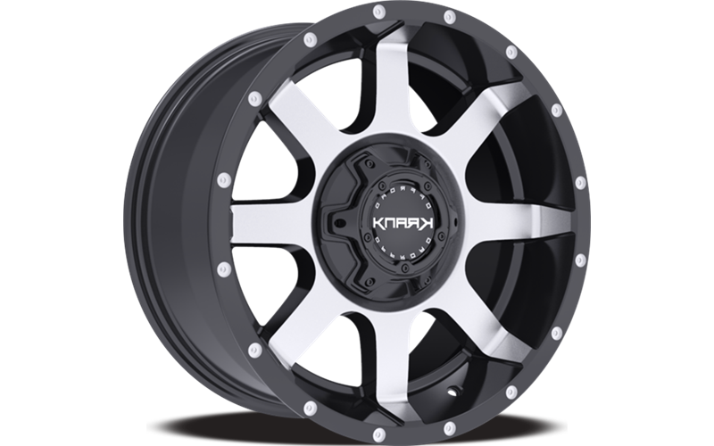 18x9 5x127/139.7 18/77.8 KranK Alloy Wheels Slick, Gloss Black Machined