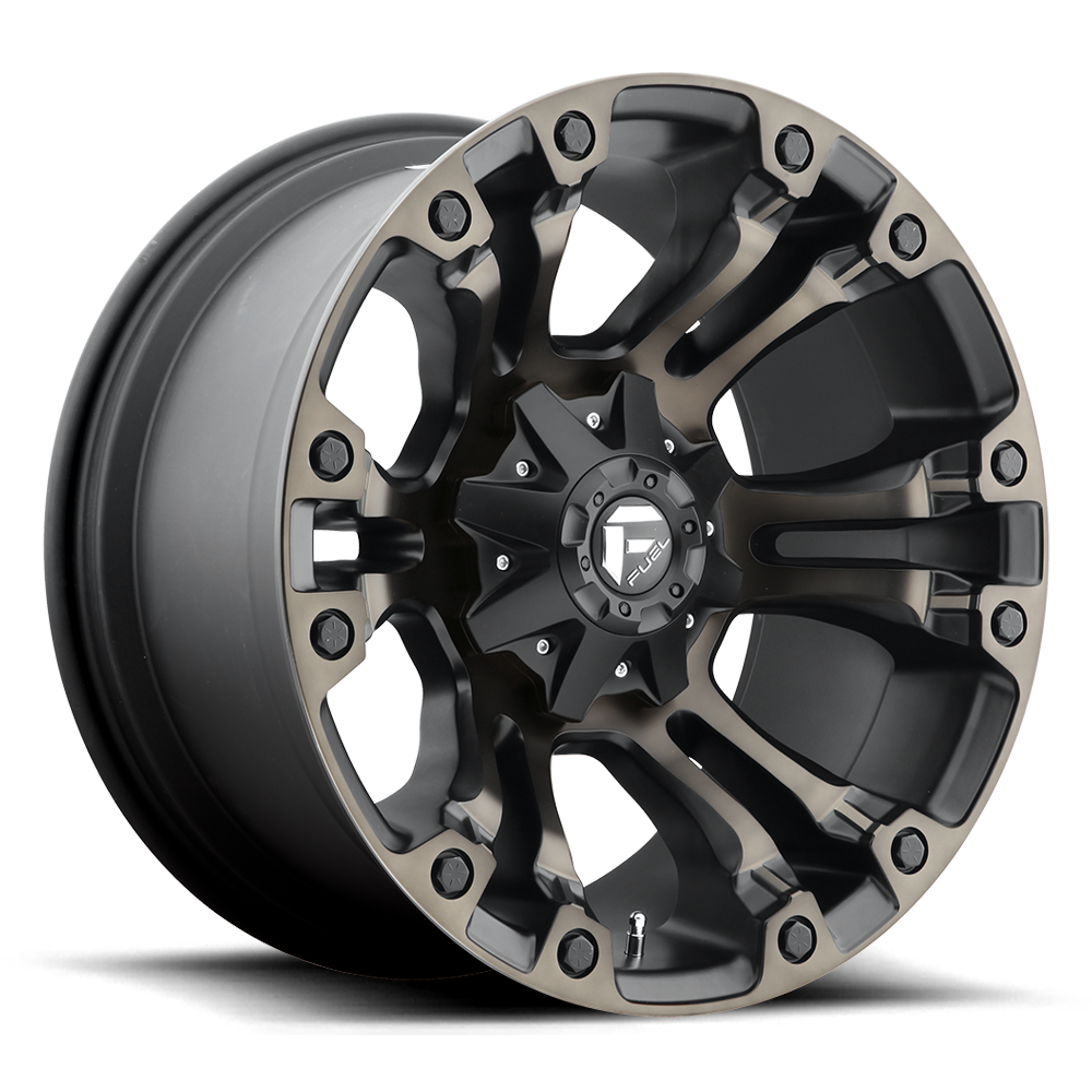 FUEL VAPOR  MATTE BLACK DOUBLE DARK TINT  17x9     +20      106.1  Conical     6