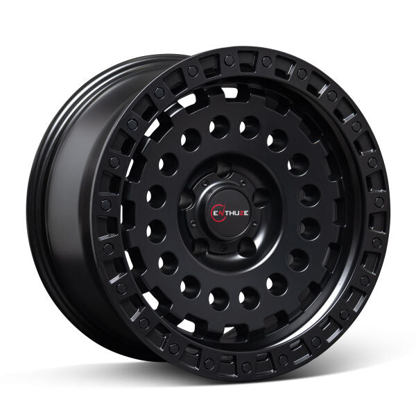 Enthuze 17x9 6x139.7 offset -12 cb 106.1 Satin Black