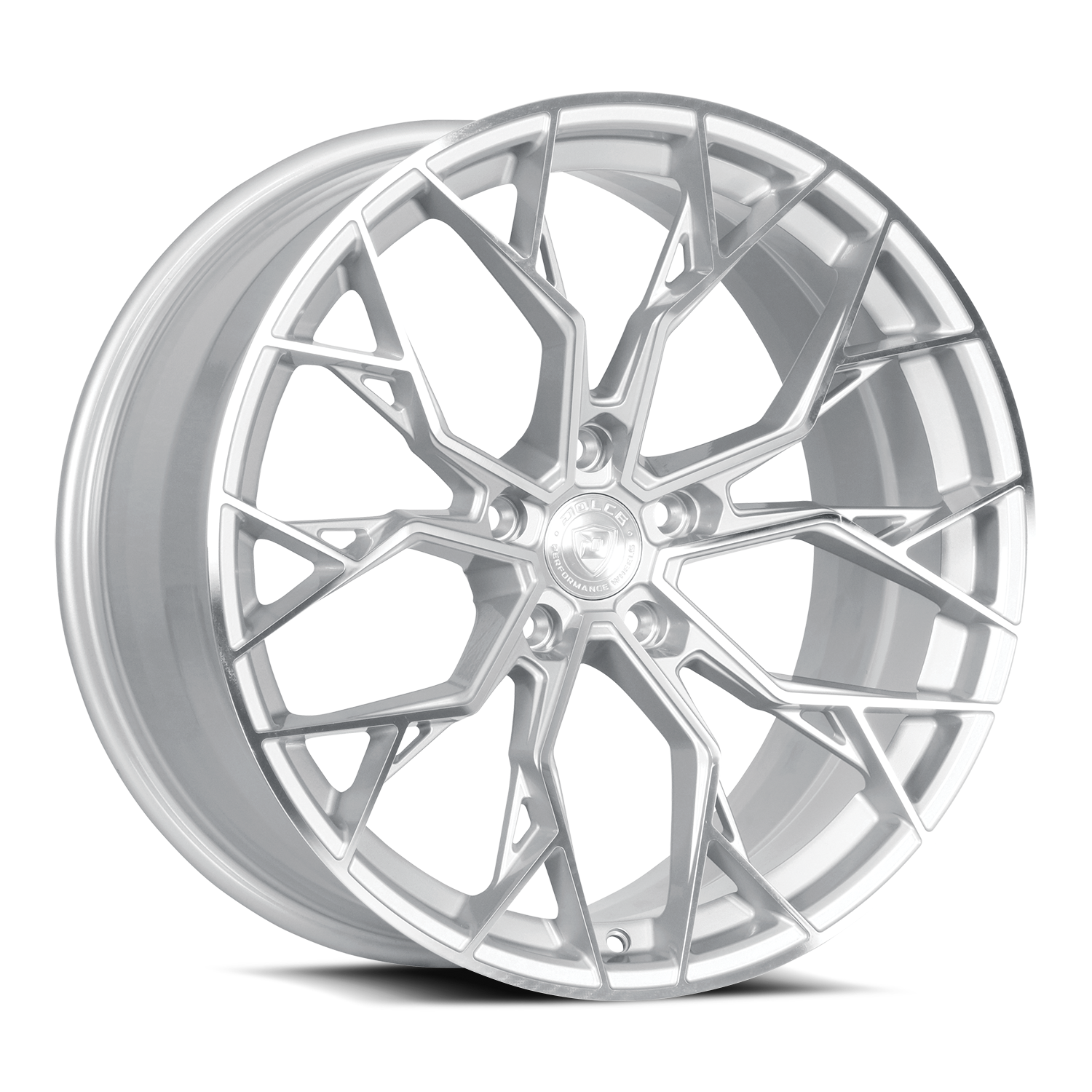 DOLCE Performance Aria 19x8.5 5x112 +28 Gloss Silver Machined Face
