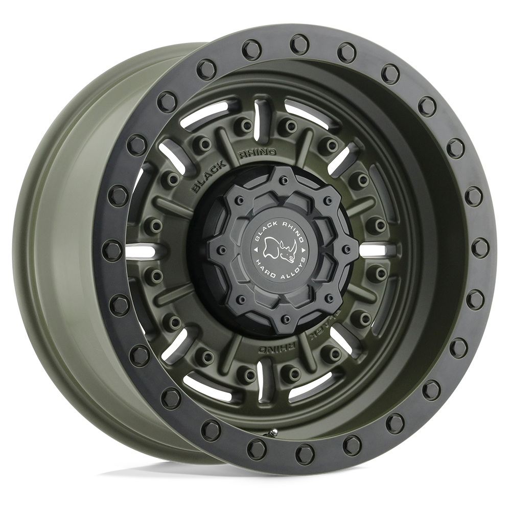 BLACK RHINO ABRAMS  OLIVE DRAB GREEN  17x8.5     +0      112,1  Conical     6X13