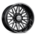 LOCK Xtreme Apex 20x9 6x135 / 6x139.7 +0mm Gloss Black Milled