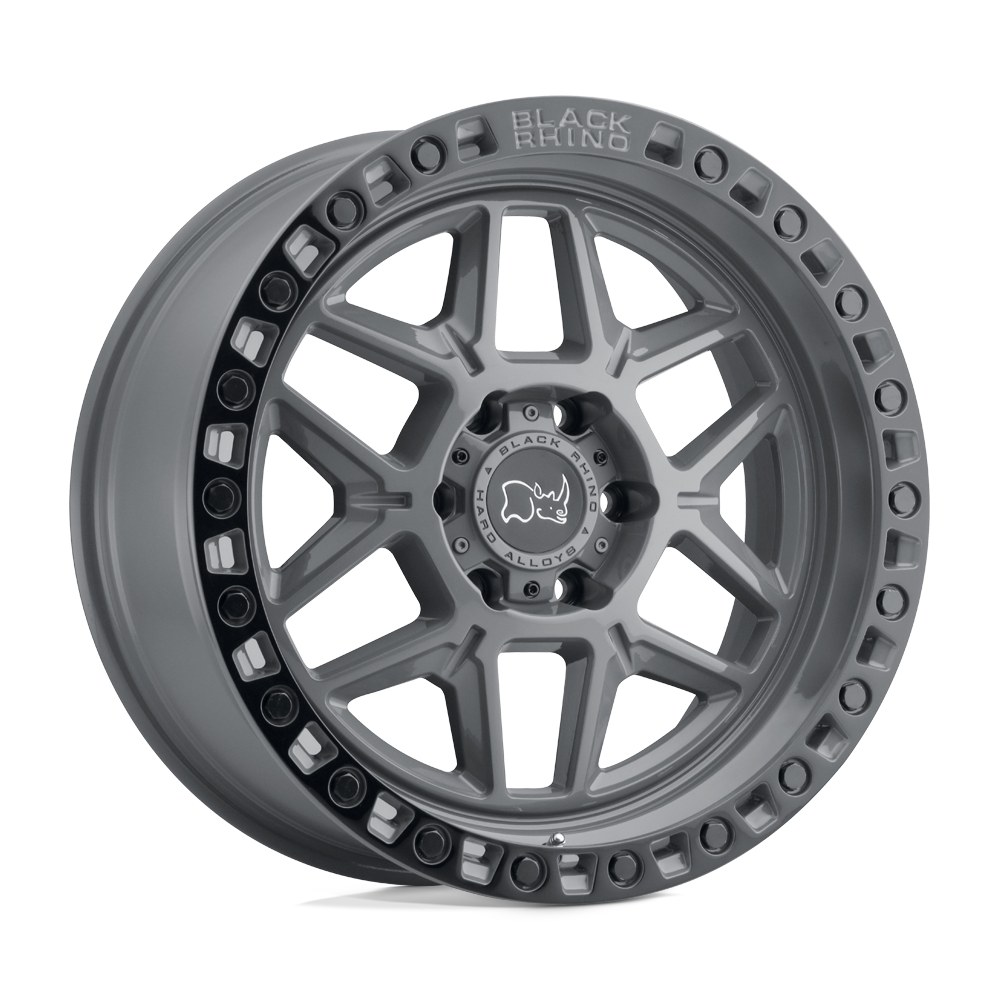 BLACK RHINO KELSO  BATTLESHIP GRAY W/ BLACK RING  20x9     +12      112,1  Conic