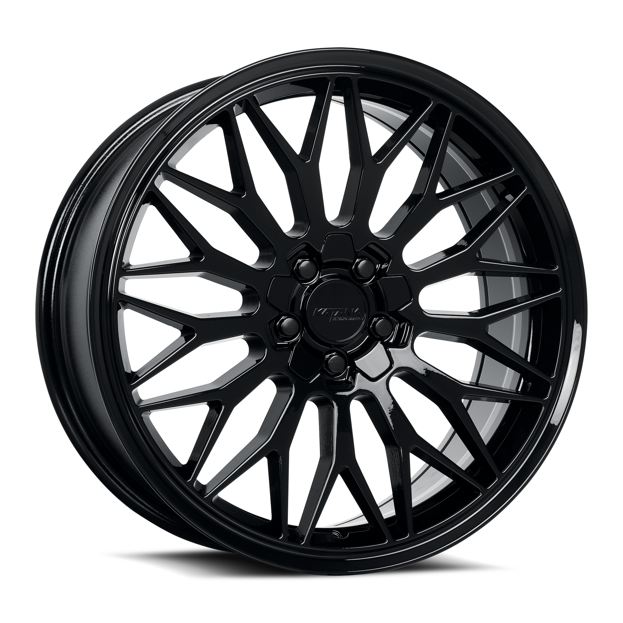 KATANA KR05 17x7.5 5x108 / 5x114.3 +40mm Gloss Black