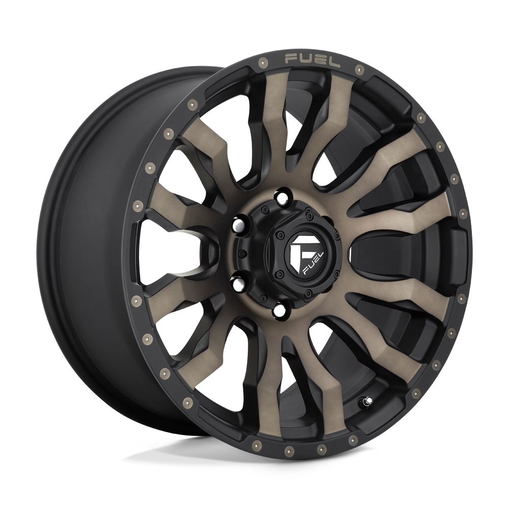 FUEL BLITZ  MATTE BLACK DOUBLE DARK TINT  20x9     +1      106.1  Conical     6X