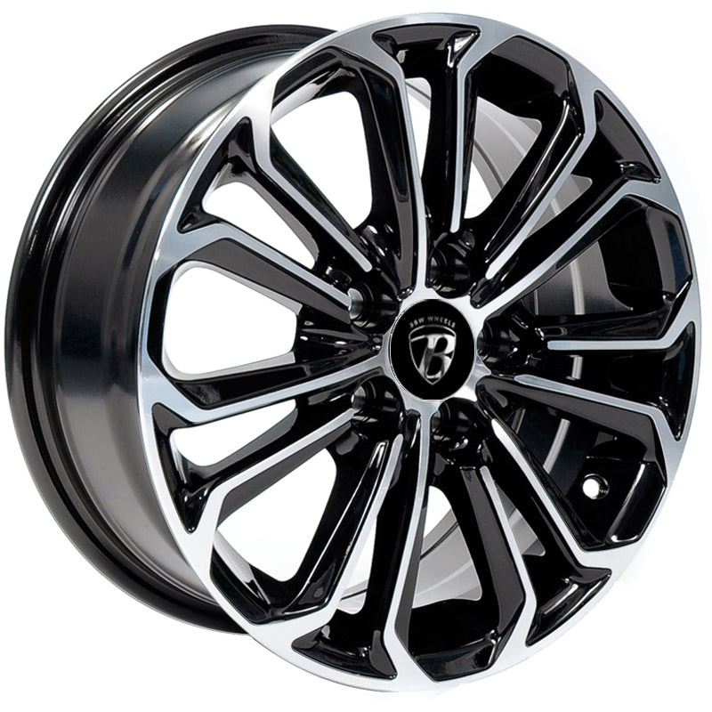 Bad Boy Wheels BBW667 15x6.5 5x100 offset 38 Black & Machined