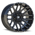 TWISTED OFF-ROAD TW3 22x12 5x127/5x139.7 -44 Gloss Black Milled