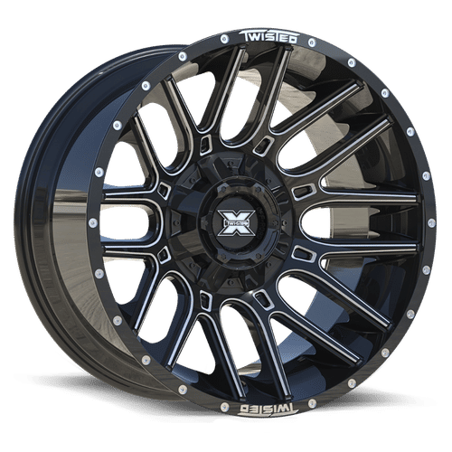 TWISTED OFF-ROAD TW3 20x10 8x165.1/8x180 -18 Gloss Black Milled