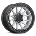 LOCK Trail 17x9 6x139.7 Offset +1 cb 106.2 Silver / Black Matte Lip