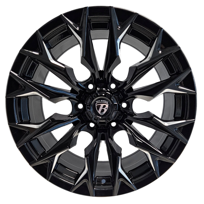 Bad Boy Wheels BBW227 18x9 6x135 offset 0 cb 87.1 Black & Machined