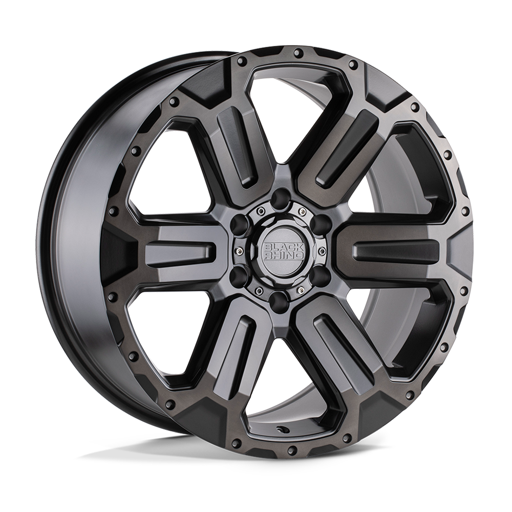 BLACK RHINO WANAKA  MATTE GUNMETAL W/ BRUSHED FACE & GUNMETAL TINT  17x8.5     +