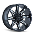 Enthuze Rebel 18x9 6x135 / 6x139.7 offset -12 cb 108 Noir & Machiner