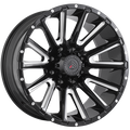 Forged Offroad XR110 Noir lustré - Rebord usiné 20x10.0  8x170  Offset: -19