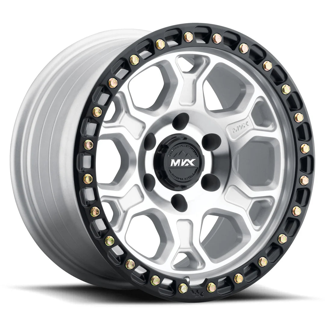VX62 20x9 6x139.7 Offset 0 CB 106.1 Silver Machined - Black Lip