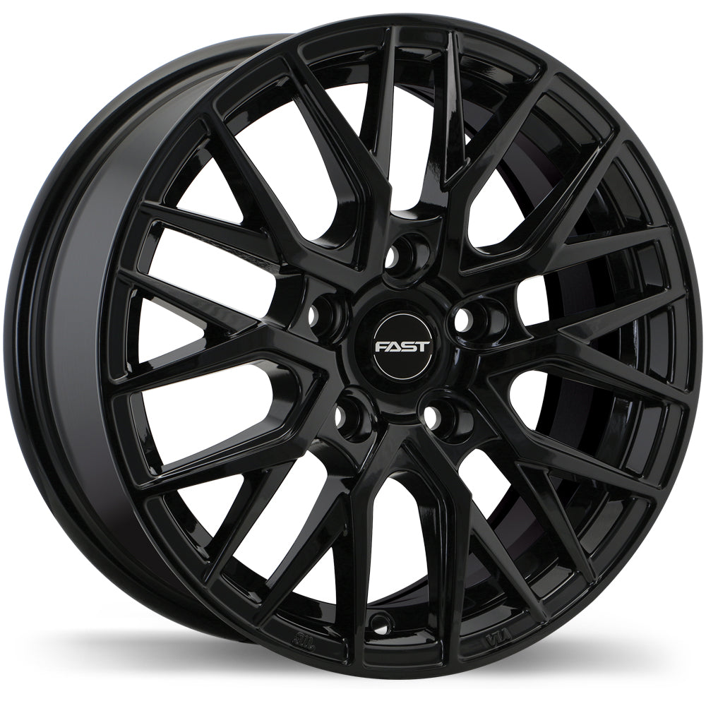 Fast Wheels Tronic  GLOSS BLACK  15x6.5     +40      72.6  Conical     5X114.3