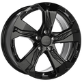 REPLICA 298 Noir lustré 17x7.5  5x114.3  Offset: 45  Hub: 64.1