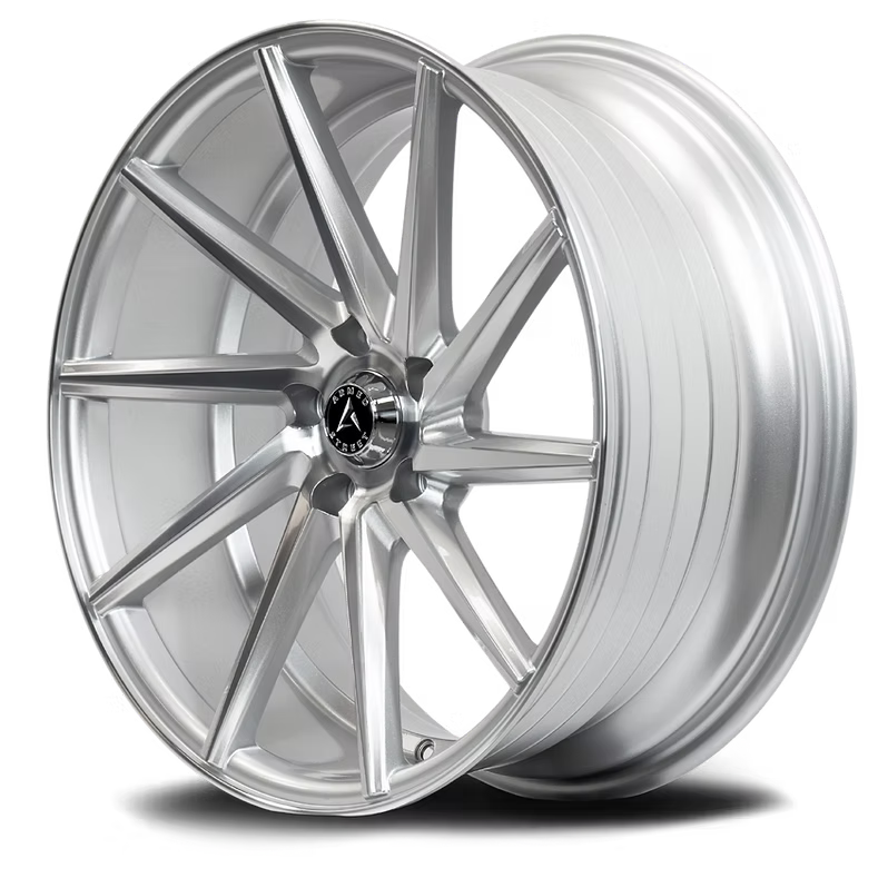 Armed Street .38 CAL 18x8 5x112 & 5x114.3 35 GLOSS SILVER MACHINED FACE