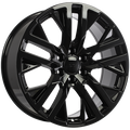 REPLICA 326 Noir lustré 20x9.0  6x139.7  Offset: 28  Hub: 77.8