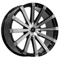 Armed Street OUTLAW 74.1 18x8 5x108|5x110|5x112|5x114.3 35 GLOSS BLACK MACHINED