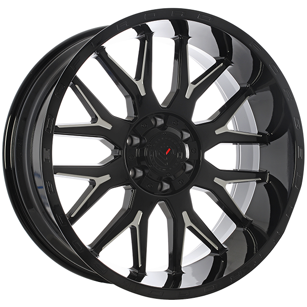 Forged Offroad XR101 Noir lustré - Rebord usiné 20x12  6x135/6x139.7 -44 off