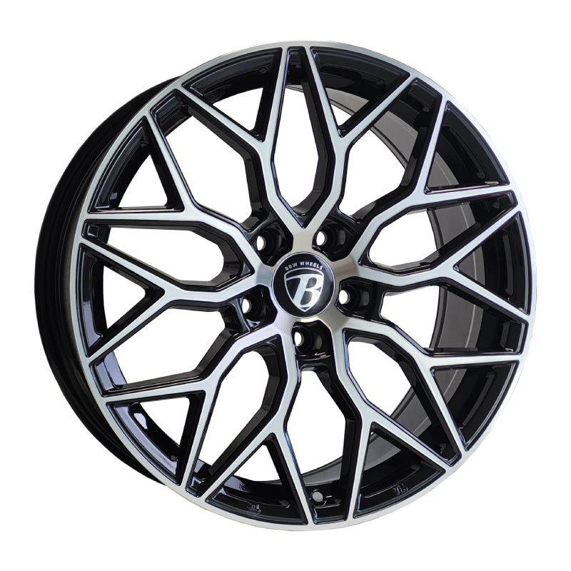Bad Boy Wheels BBW5812 18x8 5x114.3 offset 35 cb 67.1 Black & Machined Face