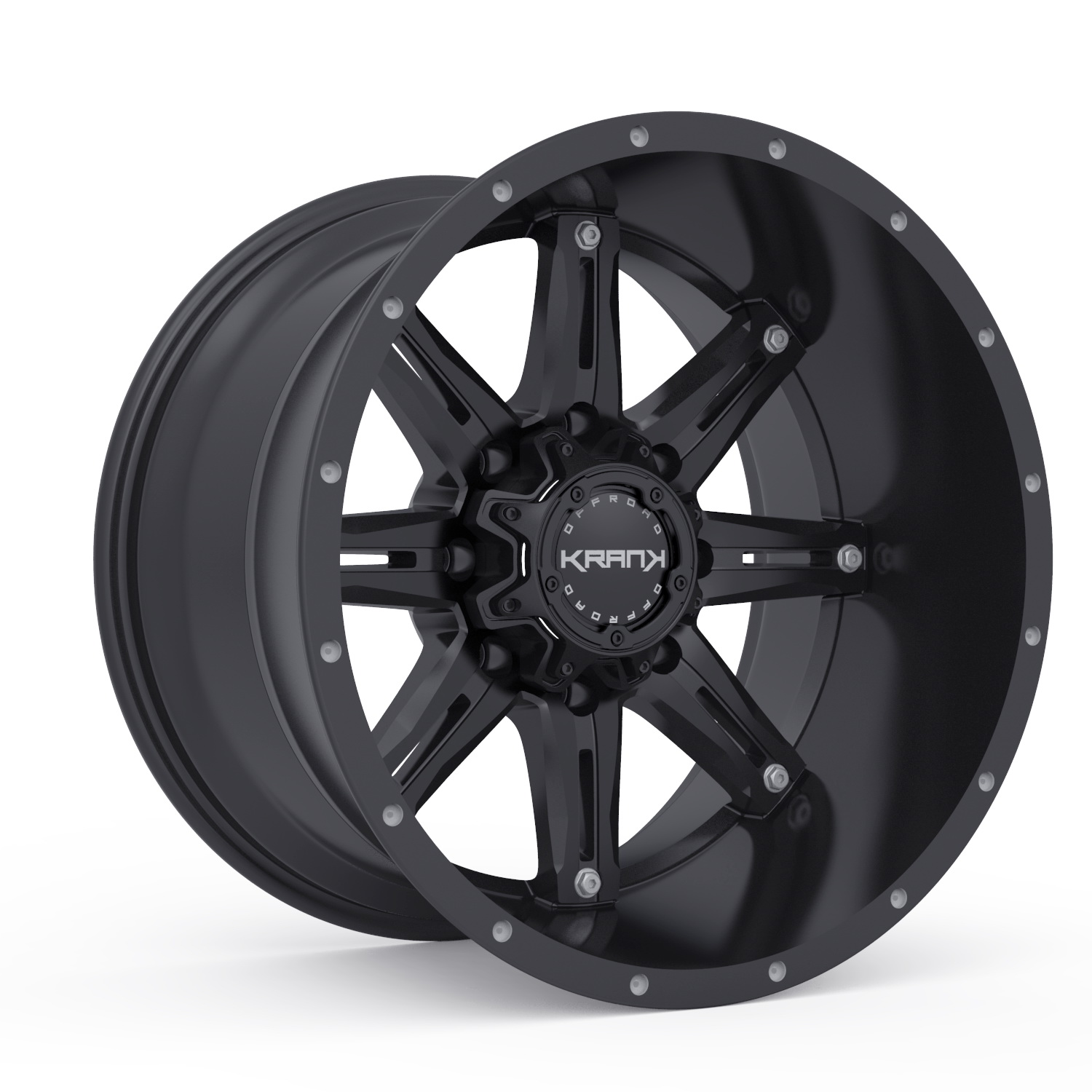 18x9 8x165.1 18/130.1 KranK Alloy Wheels Shaft, Satin Black