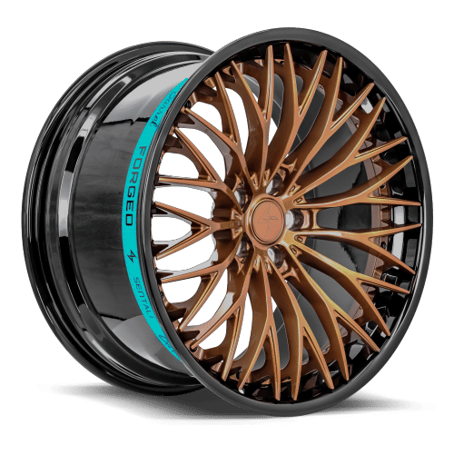 Sentali Barrel Forged SB1 22x9.5 5x115 15 Gloss Black Lip / Gloss Bronze Centre