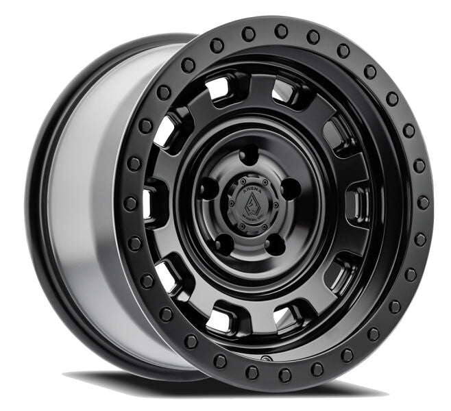 17x9 5x127 ET0 CB71.5 ARENA GUNNER SATIN BLACK