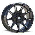 TWISTED OFF-ROAD TW2 22x12 8x165.1/8x170 -44 Gloss Black Milled