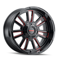 Mayhem APOLLO NOIR AVEC PRISM ROUGE  20x9 +0 110  5x139,7/5x150