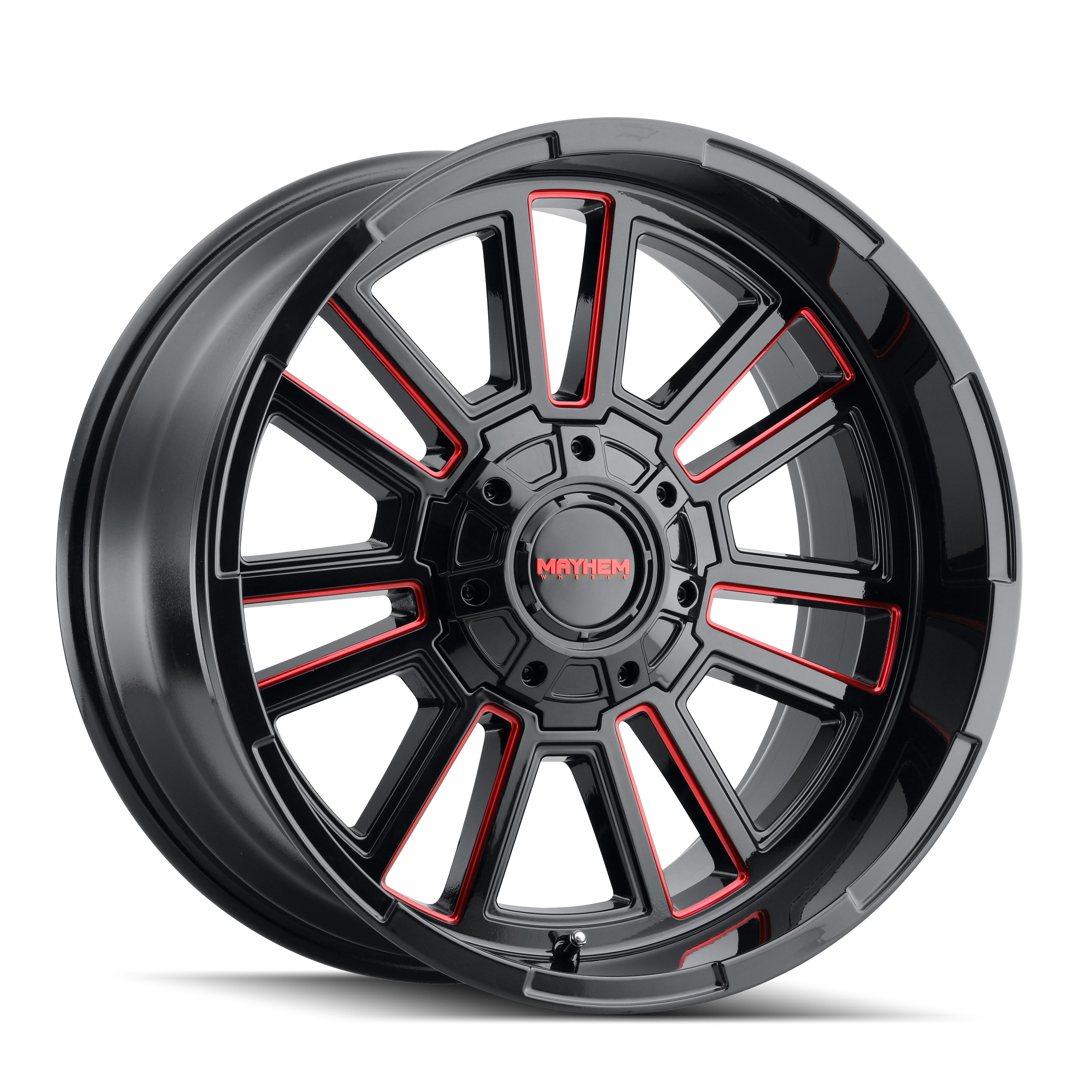 Mayhem APOLLO NOIR AVEC PRISM ROUGE  20x9 +0 110  5x139,7/5x150