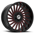 XF OFFROAD XF-239GBMRED 22x12 5x127/5x139.7 -44 Gloss Black Milled Red